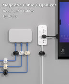 Magnetic Cable Clips, Adjustable Cord Holder Management, Adhesive Wire Keeper - Image 5