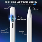 Stylus Pen for iPad M3/M4/9/10th Generation, LED Display Fast Charge Pencil - Image 2