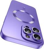 Magnetic for iPhone 14 Pro Max Case Slim Soft TPU Bumper Shockproof Metallic by LEKEVO
