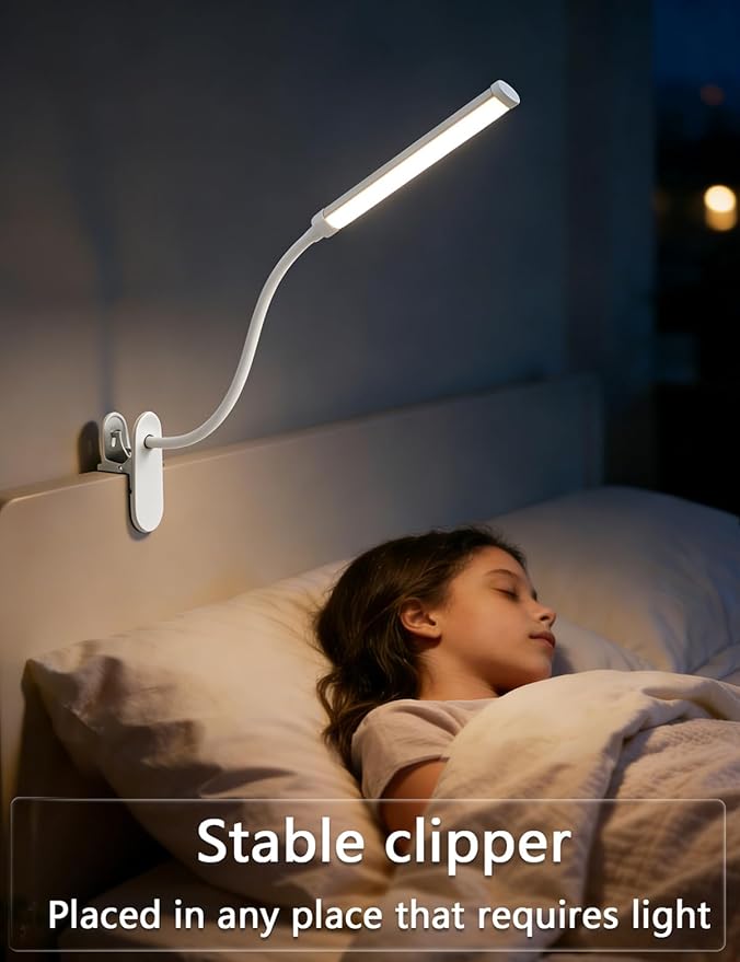 Set of 2 LED Desk Lamp with Clamp - Image 7