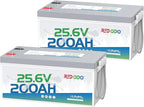 Redodo 24V 200Ah LiFePO4 Lithium Battery, Built in 200A BMS, Max. 5120Wh Energy by PrimeDayRedodoSaveup55