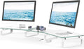 Hemudu Dual Monitor Stand, Computer Monitor Stand, Desktop Organizer, Monitor by HEMUDU