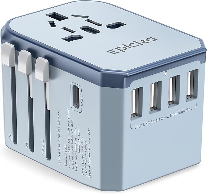 EPICKA European Travel Plug Adapter, Universal Travel Adapter by EPICKA