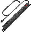 HHSOET Rotating Mountable Power Strip, 12 Outlet Wall Mount Surge Protector by HHSOET