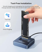 ACASIS NVME SSD Reader Adapter, Aluminium Alloy Housing Fast Heat Dissipation - Image 5