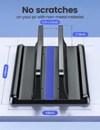 Vaydeer Vertical Laptop Stand Holder Plastic Adjustable Desktop Notebook Dock - Image 4