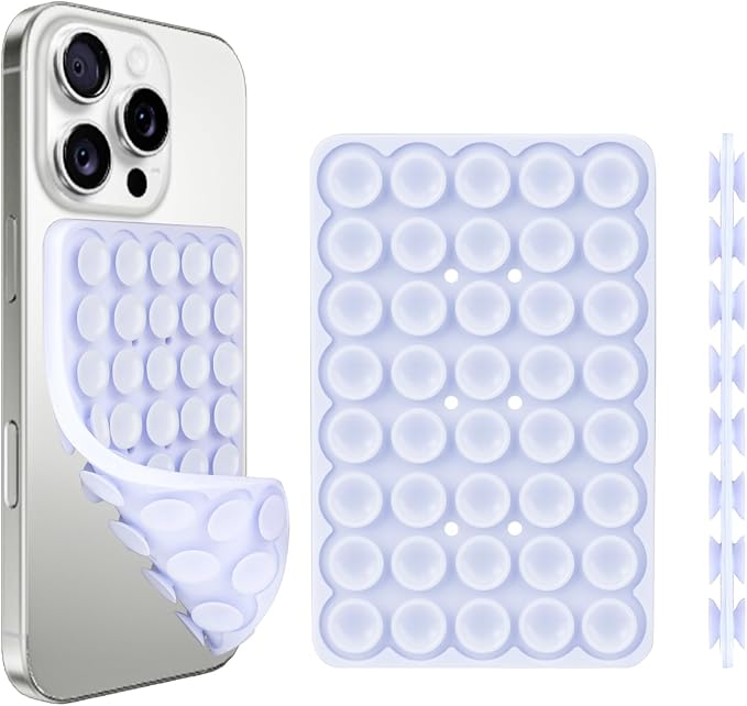 1 Pack Silicone Suction Cup Phone Case Mount Double Sided, Phone Accessories by Giumel
