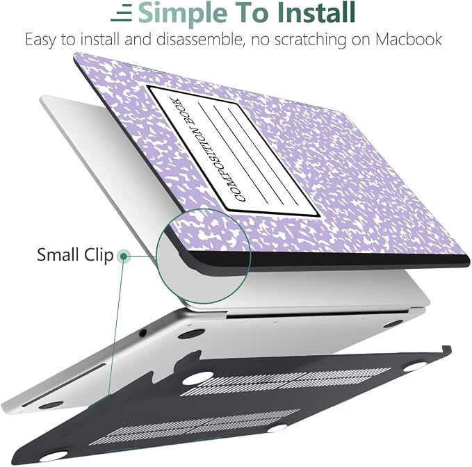 MEEgoodo Case for M4/M3/M2 MacBook Air 13.6 inch Case 2025 2024 2022, Fit Model - Image 4