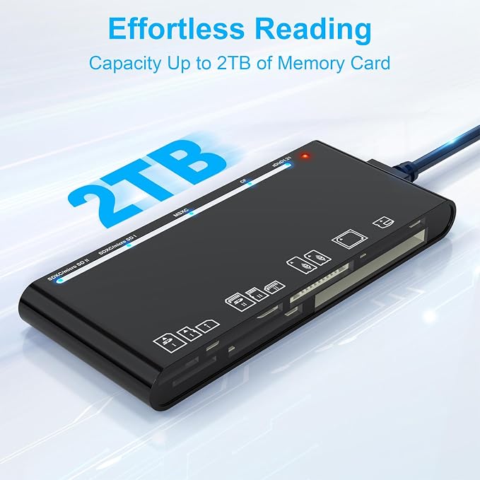 xD-Picture Card Reader USB 3.0, 7-in-1 Memory Card Reader/Adapter - Image 7