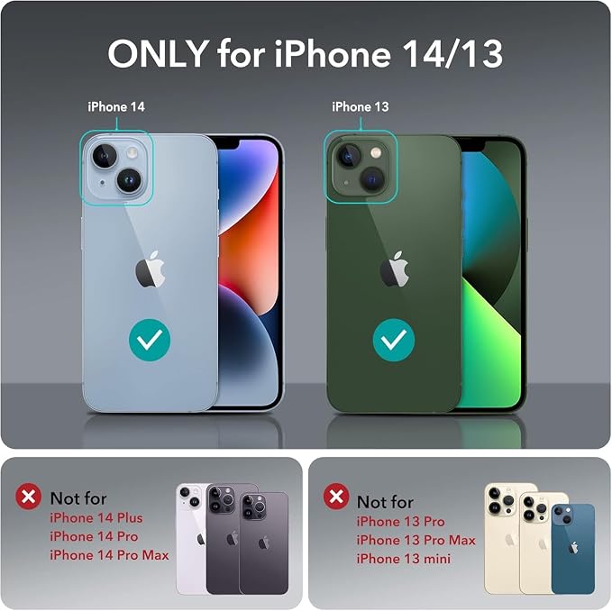 Compatible with iPhone 13/14 Wallet Phone Case-PU Leather Magnetic Flip Cover - Image 2