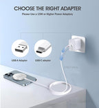 Magnetic Wireless Charger for iPhone 16/16 Pro/16 Plus/16 Pro Max, FDGAO 2 in 1 - Image 5