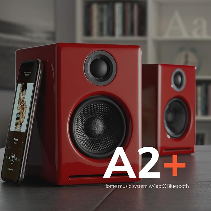 Audioengine A2+ 24 Bit 60 Watt Bluetooth Desktop Computer Speakers - Image 2