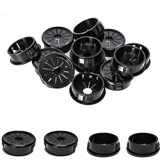25 Pcs Cable Grommet, Snap Bushing 1-1/8" Mounting Diameter, Flexible by BOPOREAE
