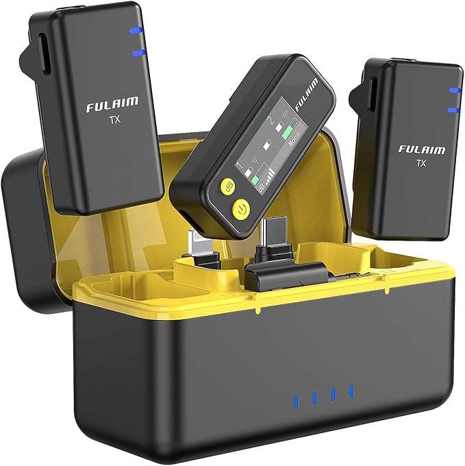 FULAIM X5M Wireless Lavalier Microphone System, Lavalier Lapel Mic by FULAIM
