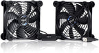 USB Dual 120mm Quiet Fan, 5V USB Portable Cooling Fan by SCCCF