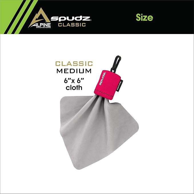 SPUDZ Classic Microfiber Lens Cleaner – Clip-On Pouch, Washable – - Image 3