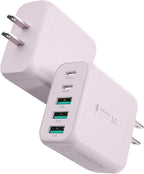 2-Pack Type C Fast Charging, 50W 5-Port USB Wall Charger Cube by EIZLXQ