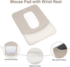 MOSISO Wrist Rest Support for Mouse Pad&Keyboard Set, Rectangular Ergonomic - Image 3