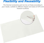 uxcell 1 Pack Thermal Pad, Heat Dissipation Silicone Thermal Pad - Image 7