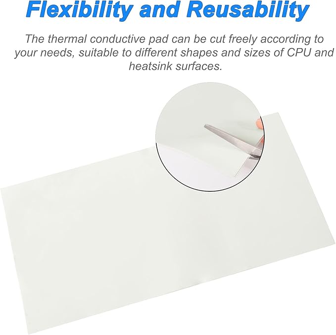 uxcell 1 Pack Thermal Pad, Heat Dissipation Silicone Thermal Pad - Image 7