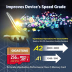 GIGASTONE 256GB Micro SD Card, 4K Camera Pro, A2 V30 - Image 5