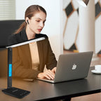 Desk Lamp with Wireless Charger，USB Charging Port, Dimmable Office Desk Light - Image 6
