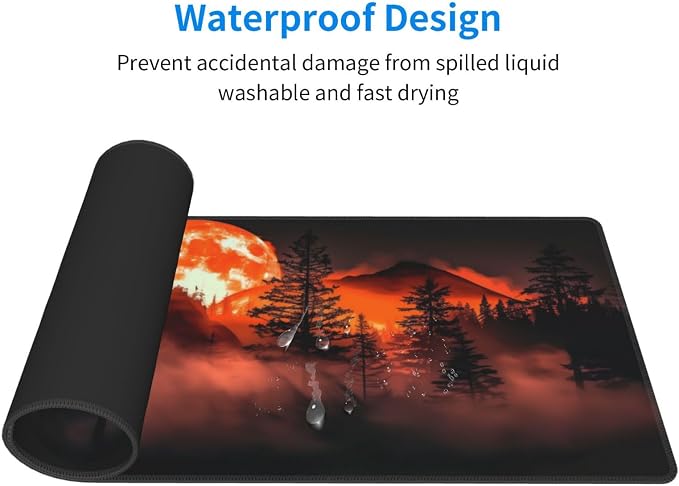 Extended Gaming Mouse Pad, Large Desk Mat XL Anime Mouse Pad Waterproof - Image 3