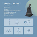 Yealink Wireless DECT Headset WH63 E2, Teams Certified, Single Ear Convertible - Image 8