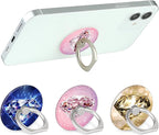 Bonoma Phone Ring Holder, 3 Pack Universal Finger Ring Stand Grip Kickstand Ring - Image 3