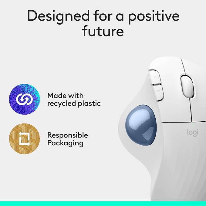 Logitech Ergo M575S Wireless Trackball Mouse, Wireless Ergonomic Mouse - Image 9