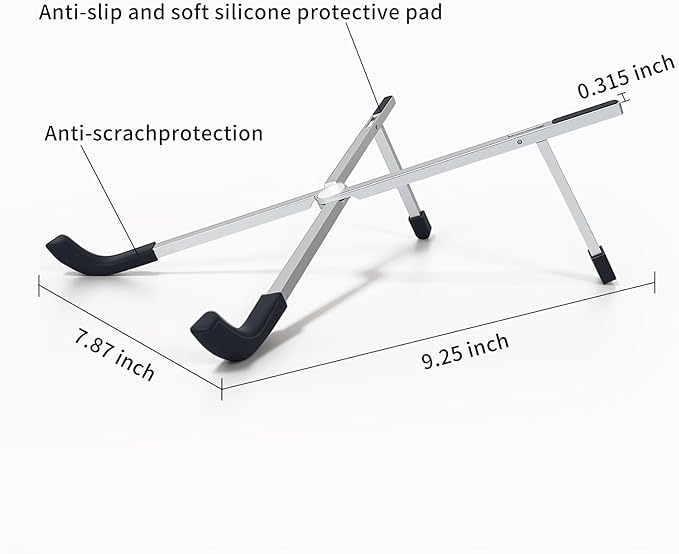 Protable Laptop Stand for Desk, Foldable Laptop Riser Holder, Ventilated - Image 4