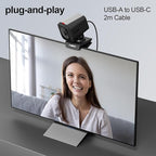 NBD 2K Webcam for PC & Laptop, Autofocus Computer Camera - Image 6