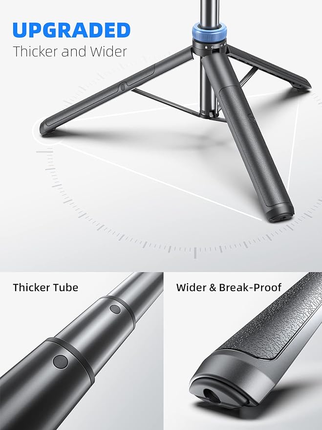 Kaiess 62" Phone Tripod & Selfie Stick, Extendable Photography Light Stand - Image 2