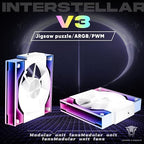 Jungle Leopard Interstellar V3 120mm PC Case Fan Infinity Mirror Module - Image 2