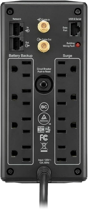 APC Back-UPS Pro 850VA UPS, 510W Battery Backup & Surge Protector, 8 Outlets - Image 5