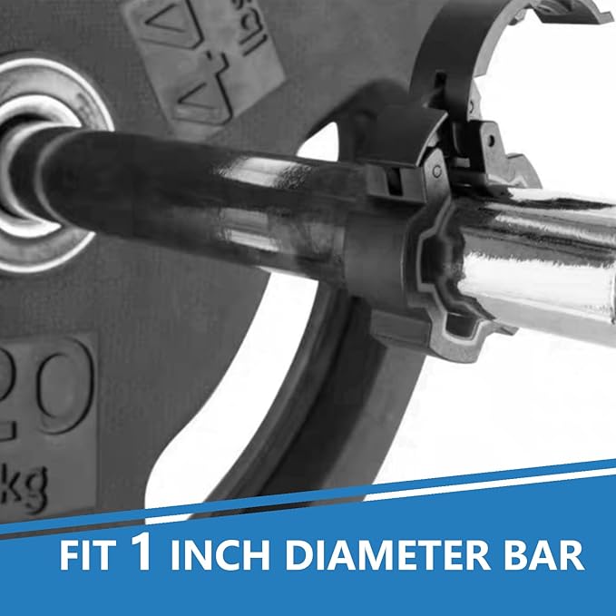 Barbell Clamps 28mm, Barbell Clips, Quick-Release Safety Weight Clips - Image 2
