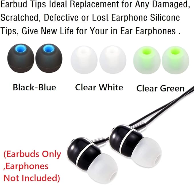 Earbuds Replacement Tips Silicone Earbud Tips Ear Gels Fit - Image 5