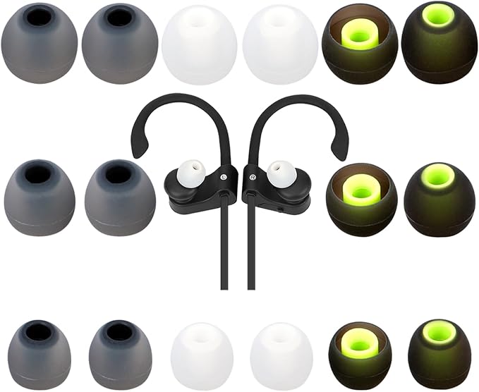 Earbud Tips Ear Bud Tips Soft Anti Slip Washable and Reusable Silicone by Unknown