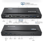 WAVLINK DisplayLink Laptop Docking Station Dual 4K@60Hz, 100W PD Charging - Image 2