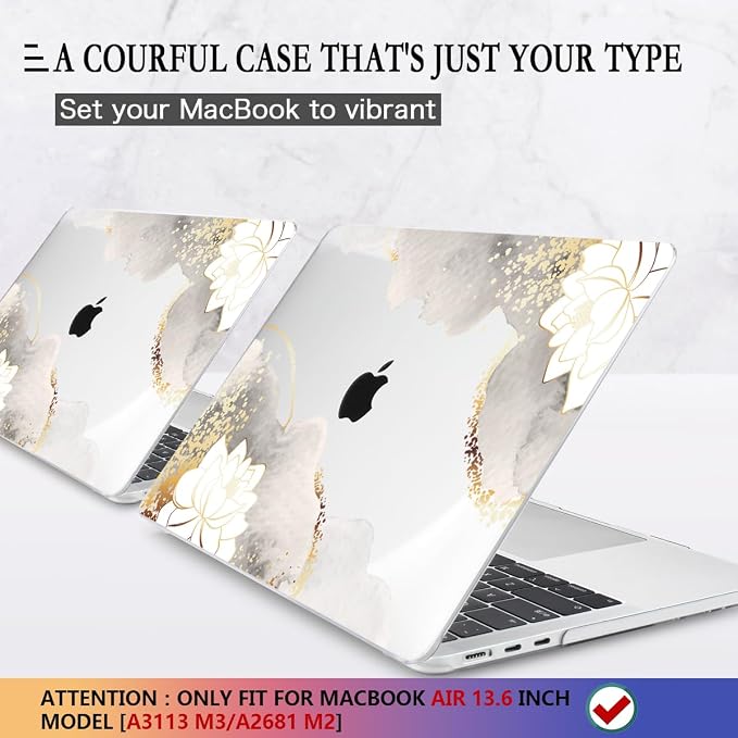 CISSOOK for MacBook Air 13.6 inch Case 2025 2024 2023 2022 Release Model M3 - Image 3