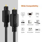CableCreation 50FT Digital Fiber Optical TosLink Cable Gold Plated - Image 4