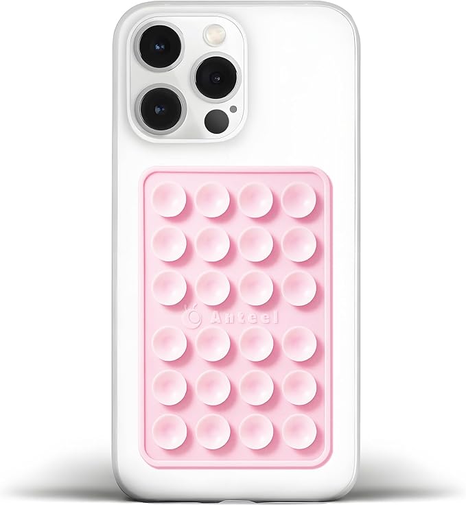Anteel Medium-Sized Silicone Suction Phone Case Adhesive Mount, Enhanced by JingJinYY