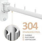 Swing Clothes Hanger Rack, Garment Racks Wall Mounted Clothes Bar-Hanger Holder - Image 3