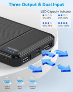 AsperX 2-Pack 10000mAh USB C Output Portable Charger Power Bank Fast Charging - Image 5