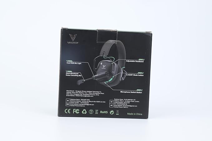 Wireless Gaming Headset for PC, 2.4GHz USB Dongle Wireless Gaming Headphones - Image 11