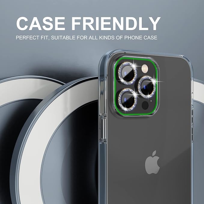 Choiche [3+1 for iPhone 14 Pro/iPhone 14 Pro Max Camera Lens Protector Bling - Image 4