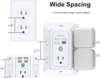3-Sided Outlet Extender with Night Light - Image 6