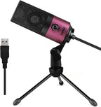 FIFINE USB Podcast Condenser Microphone Recording On Laptop, No Need Sound Card by FIFINE