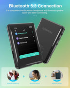 64GB MP3 Player with Bluetooth 5.3, Full Touch Screen Mp3 Music Player Built-in - Image 6