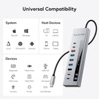 Powered USB C Hub, 10-in-1 USB 3.2 Data Hub - Image 7